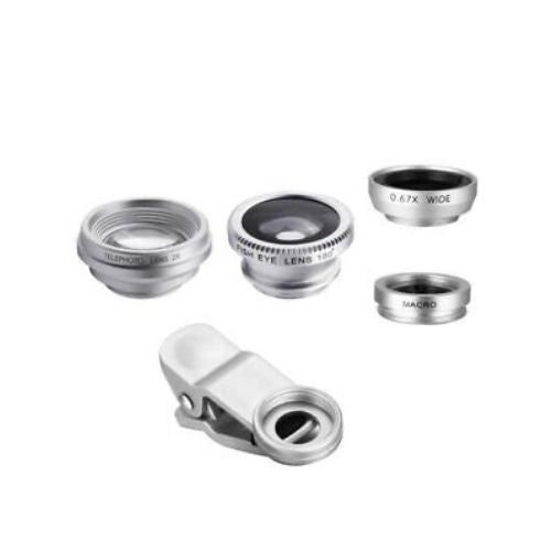 4 In 1 Smart Phone Add-on Camera Lens Fish Eye / Wide Angle / Marco / Telephoto