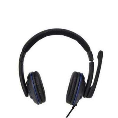 Gaming Headset Headphones Earphones Wired with PU Leather Ear Cover new