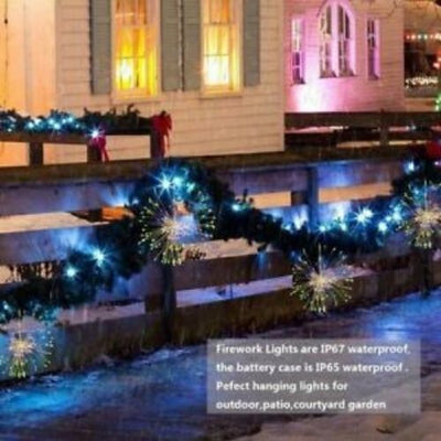 Firework Hanging Fairy LED Light 120/150 Powered Colors Home,Garden Outdoor x2