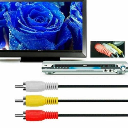 HDMI to 3 RCA Phono Red White Yellow Cable Cord AV Audio Video Lead Universal CA