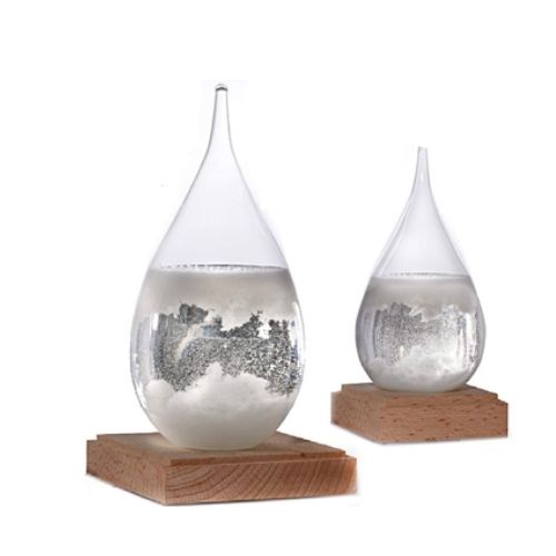 Storm Glass Weather Forecaster Station Crystal Glass Bottle Predict Gift Decor