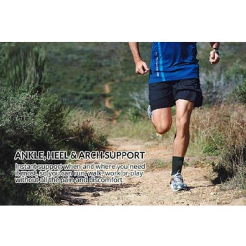 Ankle Support Brace Elastic Compression Wrap Sleeve Sports Relief Pain Foot CA