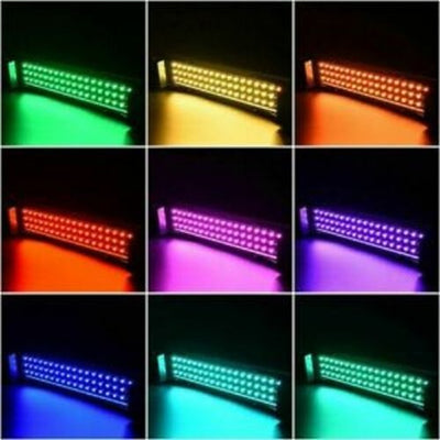 Aquarium Fish Tank, Multi Color LED USB Aquarium Light Desk Bracket Lamp 144Leds