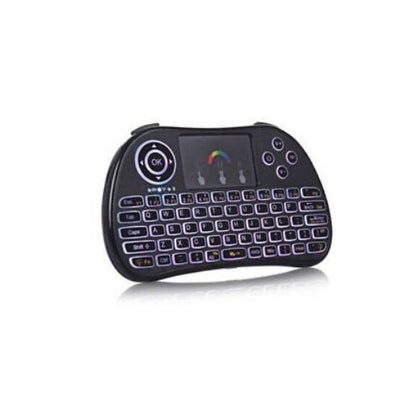 Wireless Touch Pad Keyboard USB 2.4G Multi Point w RGB Backlight Cordless Keypad