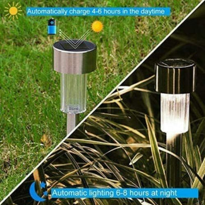 Solar Lights Outdoor Garden Led Light Landscape/Pathway Lights Stainless Steel