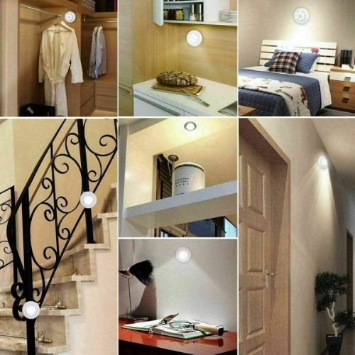 2PCS Motion Indoor Wall light with 6 LED Lights Inside Motion Sensor Night Light