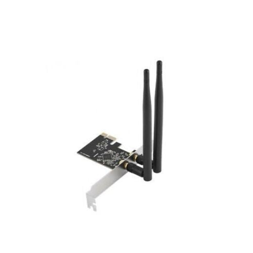 Wireless PCI-E WiFi Card 1300M AC Dual Band Ethernet Network Adapter 2 x Antenna