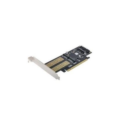 PCI Express PCI-E 3.0 Dual SATA to NGFF NVME MSATA M-Key B/M-Key Adapter 3in1