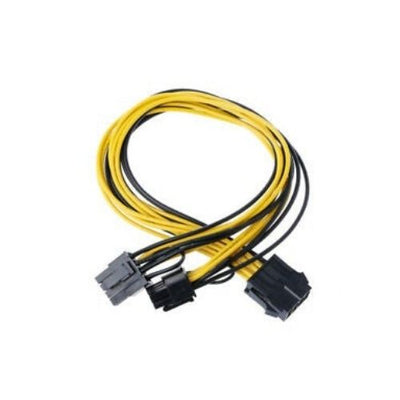 PCI Express 8 Pin Splitter Cable PCIE To 2x 8Pin / 6 + 2 Pin Dual Power Wire Y