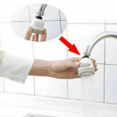 360° Kitchen Tap Head Water Saving Faucet Extender Sprayer Sink Spray Aerator