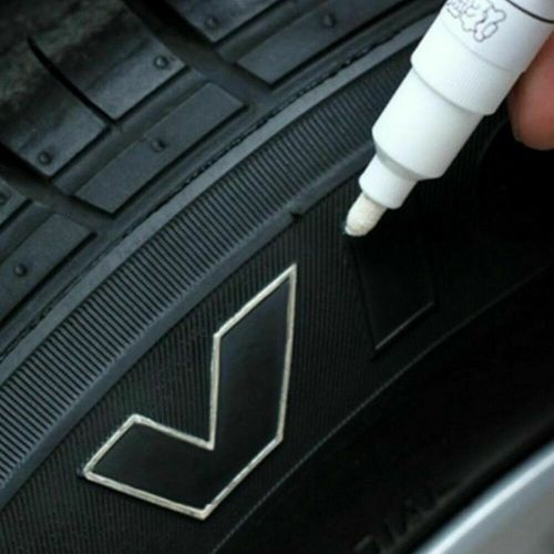 White tire marker pen set Universal Waterproof Permanent  Paint Markers Car Tyre