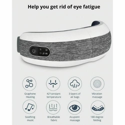 Electric Eye Massager with Heat Air Pressure Vibration Relieve Eye Strain Sleep