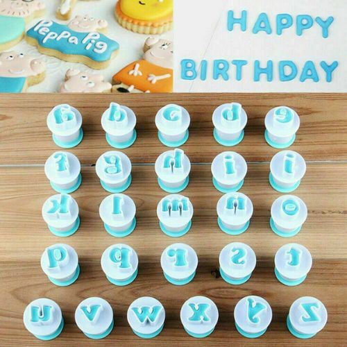 New Alphabet Number Letter Fondant Icing Cutter Mould Molds Cake Decorating Set