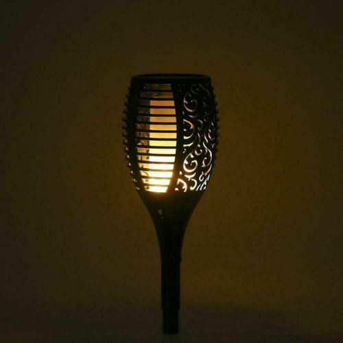 4/8x Outdoor 12 LED Solar Torch Flickering Flame Light Garden Waterproof Lamp