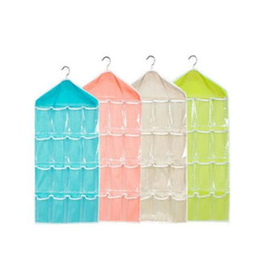 16 Pockets Hanging Handbag Organizer Bag Storage Holder Wardrobe Closets Hanger