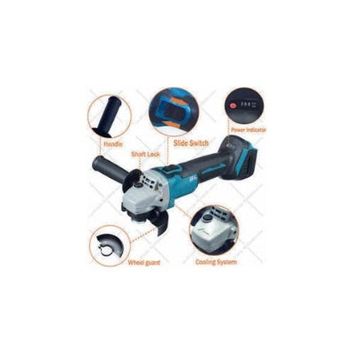 125mm Electric Cordless Brushless Angle Grinder Tool Bare For Makita 18V Battery