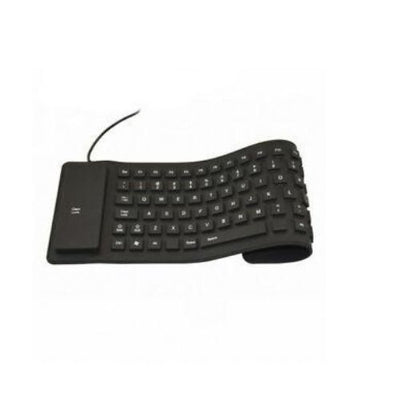 Waterproof Silicone Keyboard Foldable Flexible USB Mini Dustproof dirt Proof