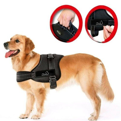 Dog Harness No-Pull Reflective Breathable Adjustable Pet Vest w/ Handle Walkin