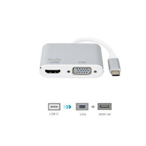 USB-C to HDMI / VGA Converter Adapter 4K Screen Mirror Extend Graphics Card