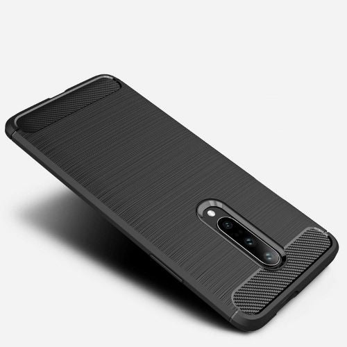 For OnePlus 7 Pro Case - Shockproof Carbon Fiber Soft TPU Hybrid Cover