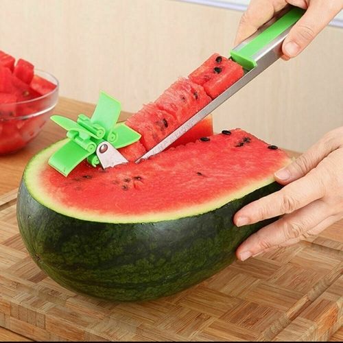 Watermelon Slicer Cutter Windmill Knife Fruit Melons Vegetable Kitchen Tools