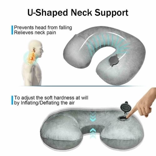 Air Travel Car Pillow Soft Inflatable Cushion Neck Support Pillow flight Sleep