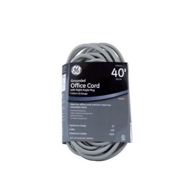 GE Extension Power Cord 40Ft Indoor 3-Wire 16-Gauge