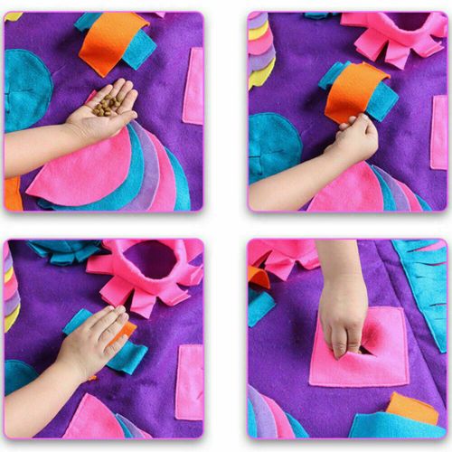 Pet Snuffle Mat Skills for Dogs Cats Bowl Feeding Mat Feed Game for Boredom Dogs