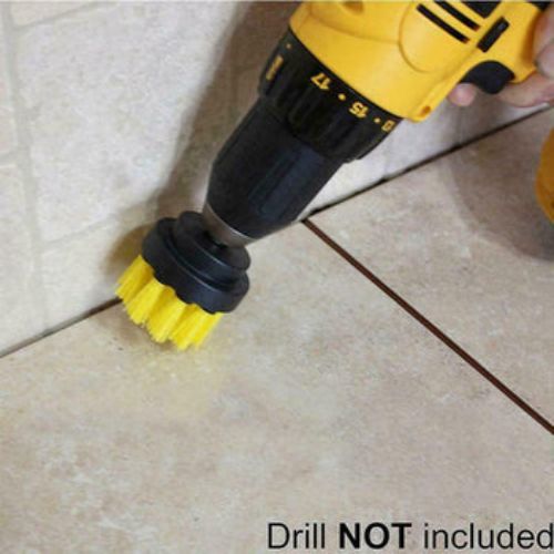 3 Pcs/Set Electric Drill Brush Bristle Cleaning Head for Car Tile Carpet Floor
