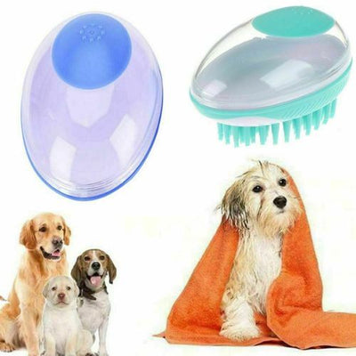 New Shower Bath Cleaning Grooming Silicone Brush Comb Hair Pet Dog Removal Tool