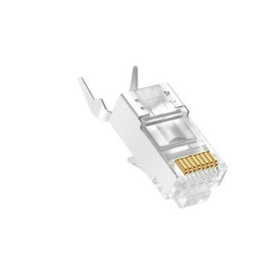 CAT7 Crystal Head Dovetail Clip Plug RJ45 Connector Network Cable Adapter