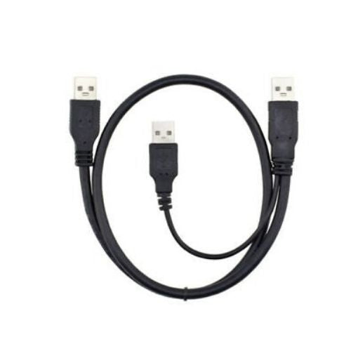 USB 2.0 A - A AA 1 TO 2 MALE Y CABLE