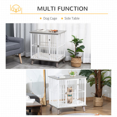 Decorative Dog Crate Pet Cage Kennel w/ Soft Cushion