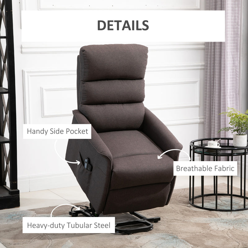Power Lift Recliner Chair for Elderly w/ Wheels and Remote Control