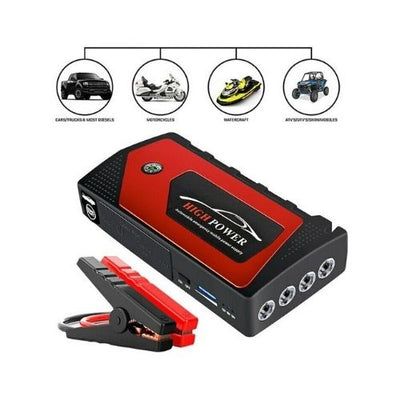 18000mAh Car Jump Starter Pack Booster LCD USB Charger Backup Battery Power Bank