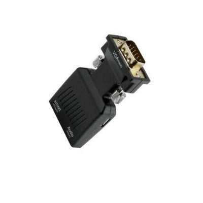 VGA To HDMI Converter Adapter w/ Aux Audio 1080P for TV LCD Monitor Display