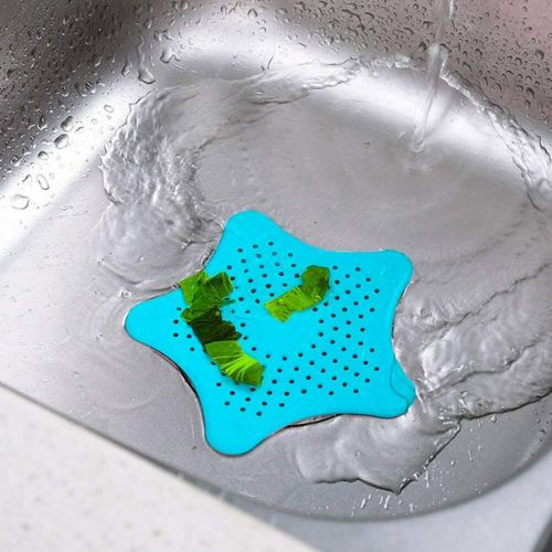 SILICONE SINK STRAINER Kitchen Bath Waste Drain Plug Filter Drain Basin Stopper