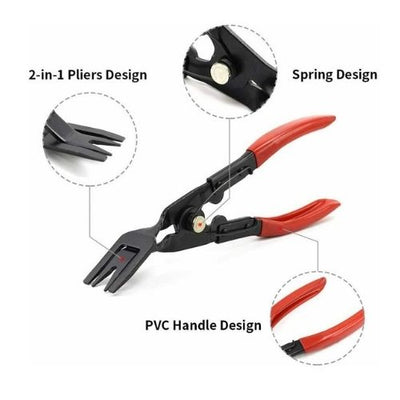 19Pcs Trim Removal Tool Kit Trimmer Car Puller Door Pry Clip Plier Remover Set