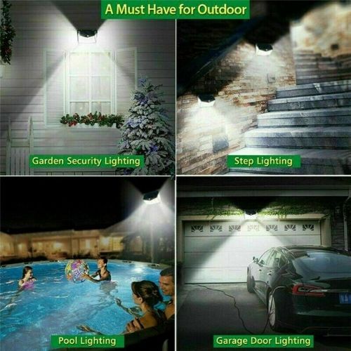 Solar Sensor Wall Light 208LED Motion Lights Outdoor Security Lamp Waterproof