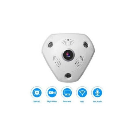 Surveillance Cameras IP Security Wireless 360 Degree 1.44MM Lens Fish Eye CCTV