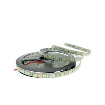 LED Light Strip Warm White Flexible Waterproof 5050 SMD 12V w/ Power 15Ft 5M