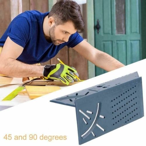 Multifunctional Square 45/90 Degree Gauge Angle Ruler Woodworking Measuring Tool