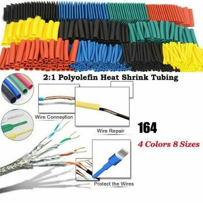 820pcs Heat Shrink Tubing Tube Assortment Wire Cable Insulation Sleeving Kit CA