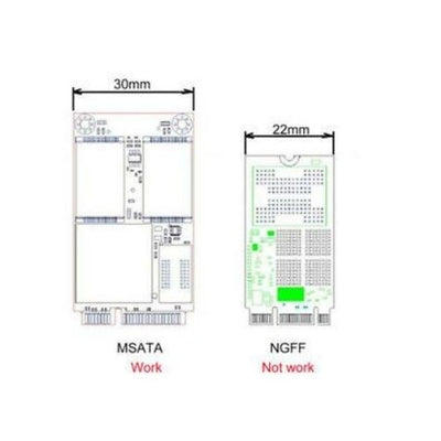 2.5 Inch SATA to mSATA SSD Enclosure Converter Internal / External Adapter