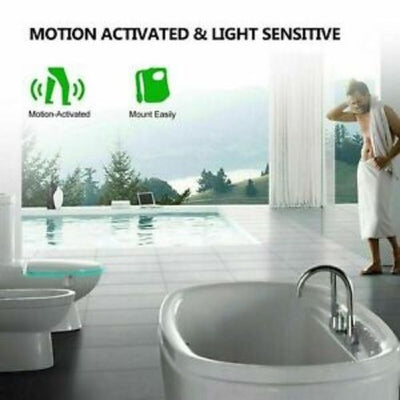 Toilet Night Light LED Motion Activated 16 Colors Sensor Bathroom Bowl Seat Lamp
