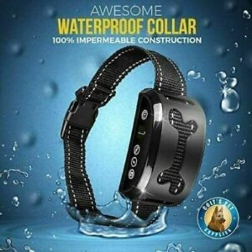 Waterproof Anti Bark Dog Collar Stop Barking Sound&Vibration Rechargeable S/M/L