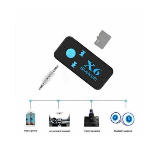 Wireless Bluetooth 3.5mm AUX Audio Stereo Music Home Car Receiver Adapter Mic