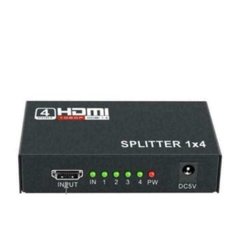 Full HD HDMI Splitter Amplifier Repeater 3D 1080p 4K 1 IN 4 OUT 1X4 Hub For DVD