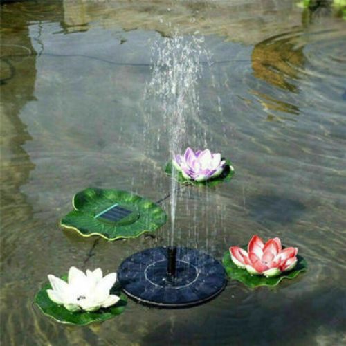 Bird Bath Floating Solar Fountain Pump Water Panel Power Kit Pool Garden Pond