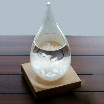 Storm Glass Water Drop Weather Forecast Base Predictor Monitor Bottle Home S/M